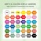 36 Colors Acrylic Paint Pens – Brush Tip Acrylic Markers, Waterproof & Quick-Drying, Perfect for Rock Painting, Glass, Wood, Egg, DIY Crafts & Art Projects